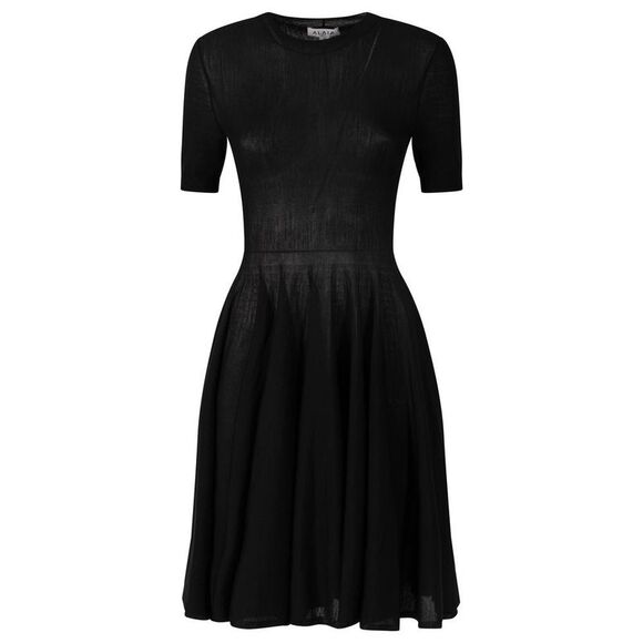 ALAIA Dresses & Skirts - ALAIA Knit Fit and Flare Dress Women BLACK Dresses
